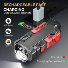 Rechargeable Mini LED Flashlight with Power Bank, 3 Modes (1 Pc)