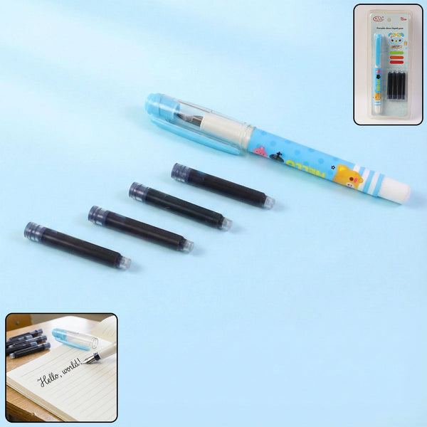Cute Cartoon Liquid Ink Pen Set