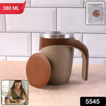 Stirring Coffee Mug | Magnetic Stirring Coffee Cup | Stainless Steel Mug for Milk | Travel Mixing Cup | Self Stirring Coffee Mug, Suitable for Coffee / Milk / Hot Chocolat | Battery Operated ( Battery Not Included)